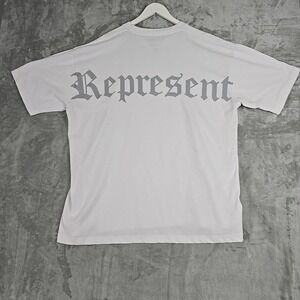 Represent Mens Premium Heavy Tee 2X White Grey Limited Edition Oversized